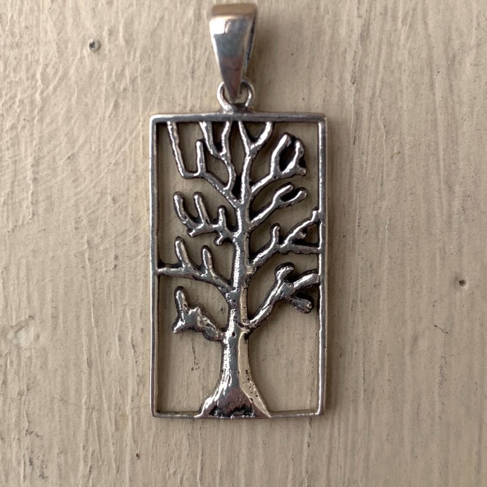 Sterling Silver Tree Pendant